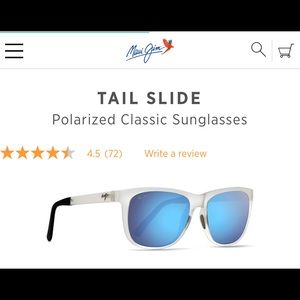 Maui Jim Tailslide in Frosted Crystal (AUTHENTIC)